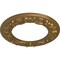 Ekena Millwork Ribbon with Bow Ceiling Medallion (Canopies up to 7 1/2"), 12 1/4"OD x 7 1/2"ID x 7/8"P, Pale Gold CM12RIPAS - alternate 2